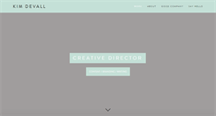 Desktop Screenshot of kimdevall.com